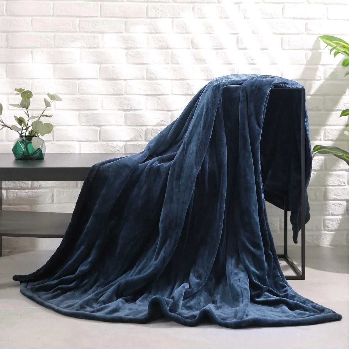 Electric Heated Blanket Twin Size Blue N90295