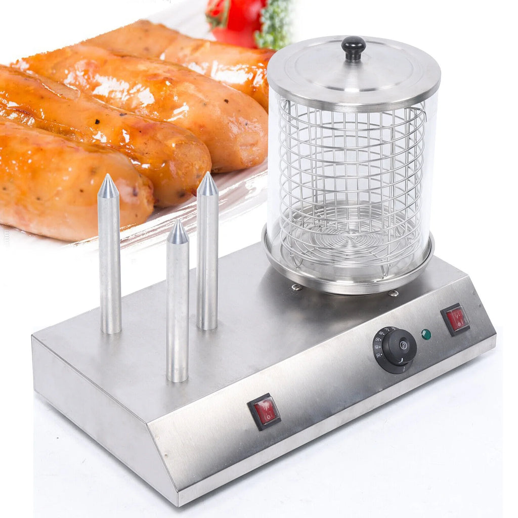 Commercial Electric Hot Dog Maker Machine Stainless Steel 110V B1449