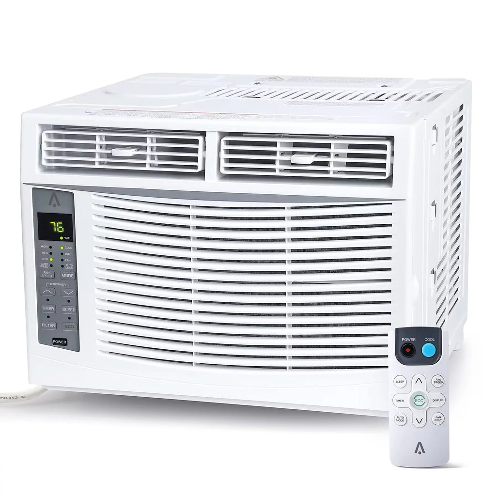 8000 BTU Window Air Conditioner with Remote/App Control V9377