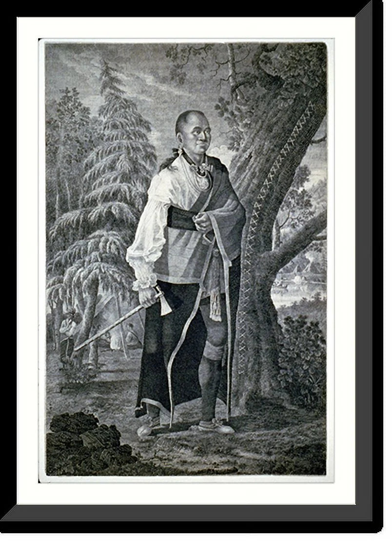 Framed Print Portrait of Mohawk Chief L42808