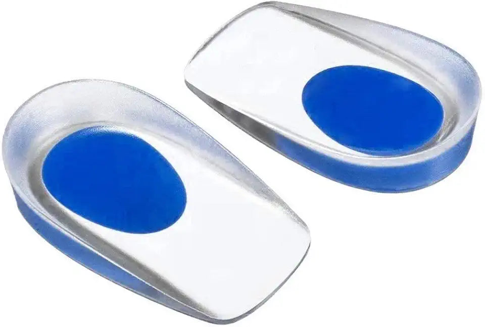Silicone Gel Heel Pads Protector Insole Cups Dual Density P1782