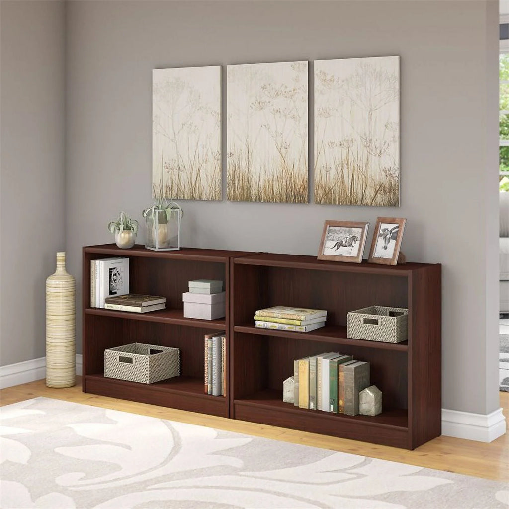 Vogue Cherry 2 Shelf Bookcase Set of 2 U869