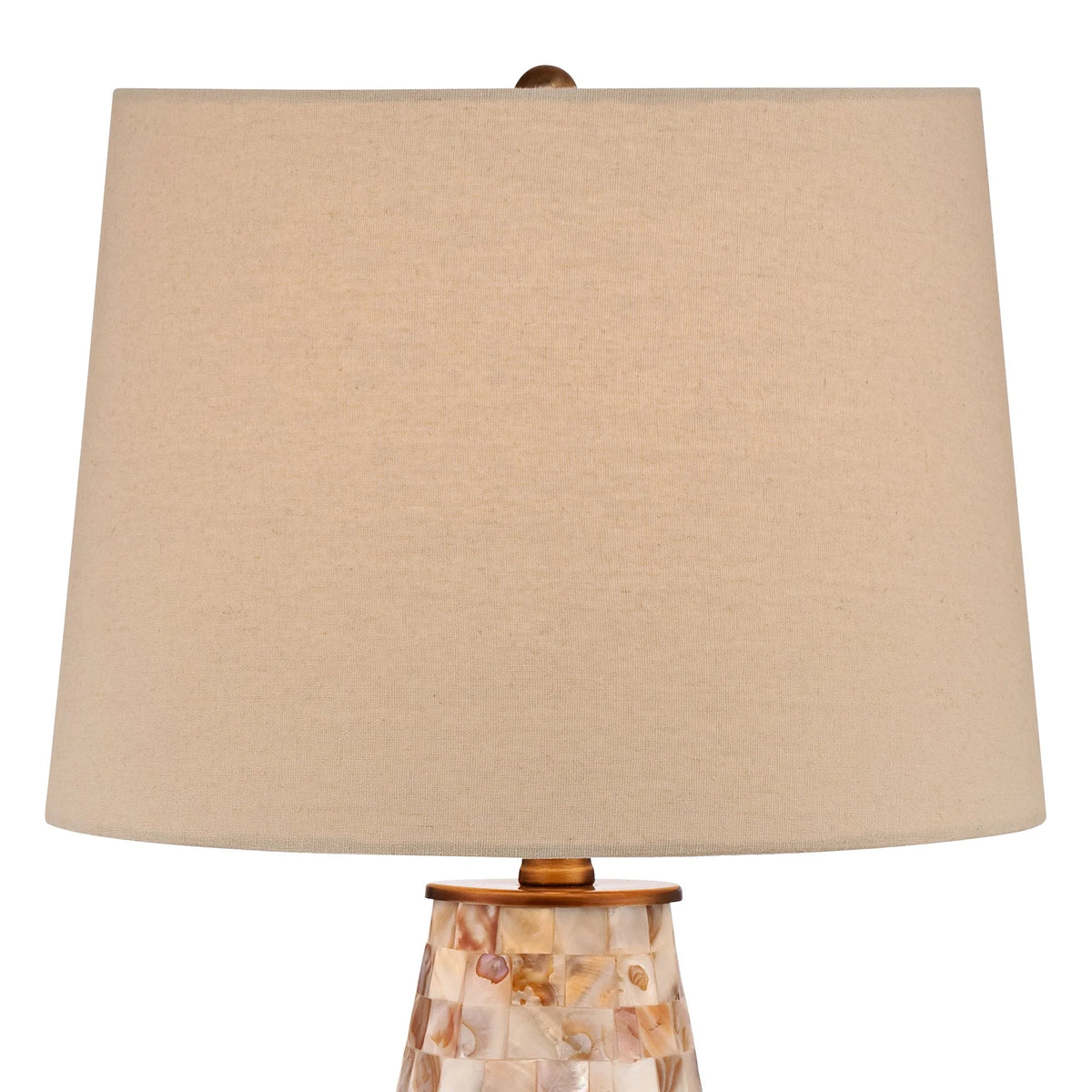 26 1/2" High Mother of Pearl Tile Vase Table Lamp T7546