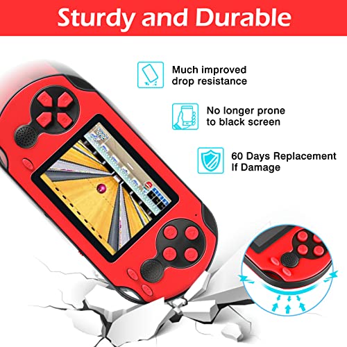 Blue Handheld Game with 230 Preloaded Games A33688