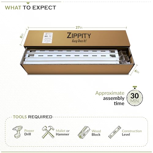 White Vinyl 3 Panels Garden Fence Kit O7437