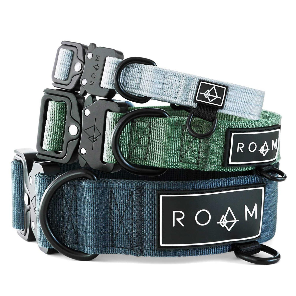 Adjustable Heavy Duty Nylon Dog Collar with Metal Buckle U414314