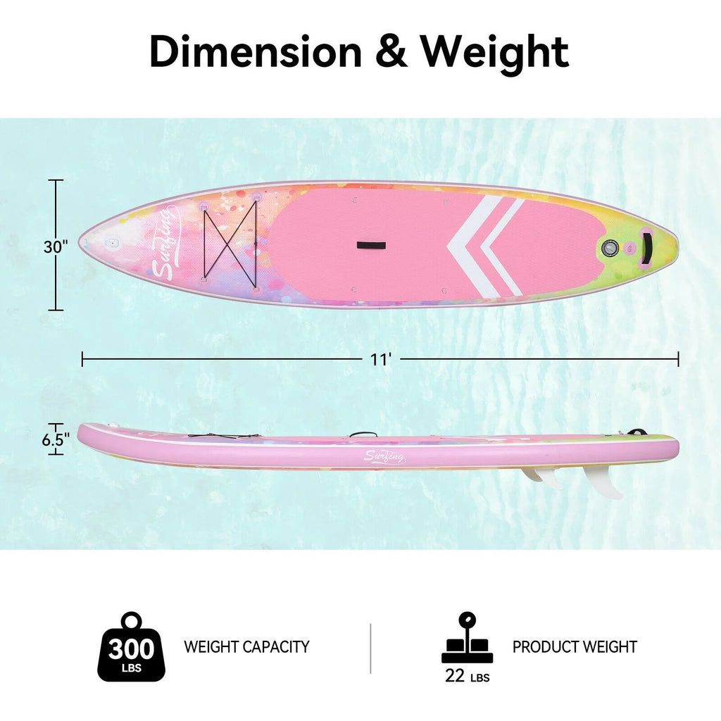 Inflatable Stand Up Paddle Board 11' with Backpack I261981
