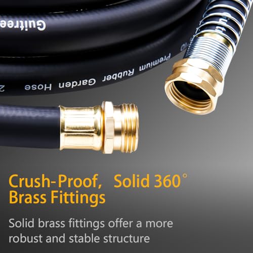 50FT 3/4 Heavy Duty Rubber Garden Hose 200psi Hot/Cold Water D604840