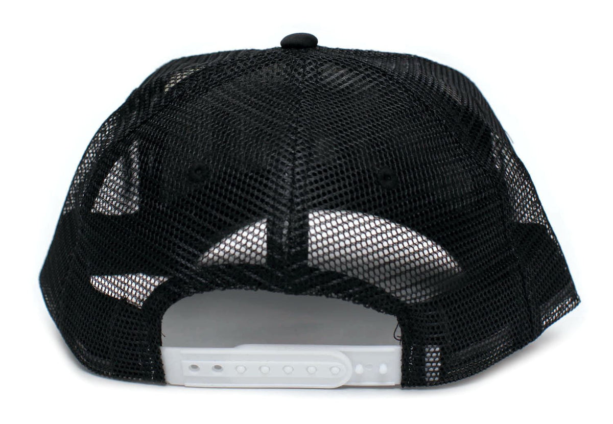 Black/White Truckers Cap Hat E8230