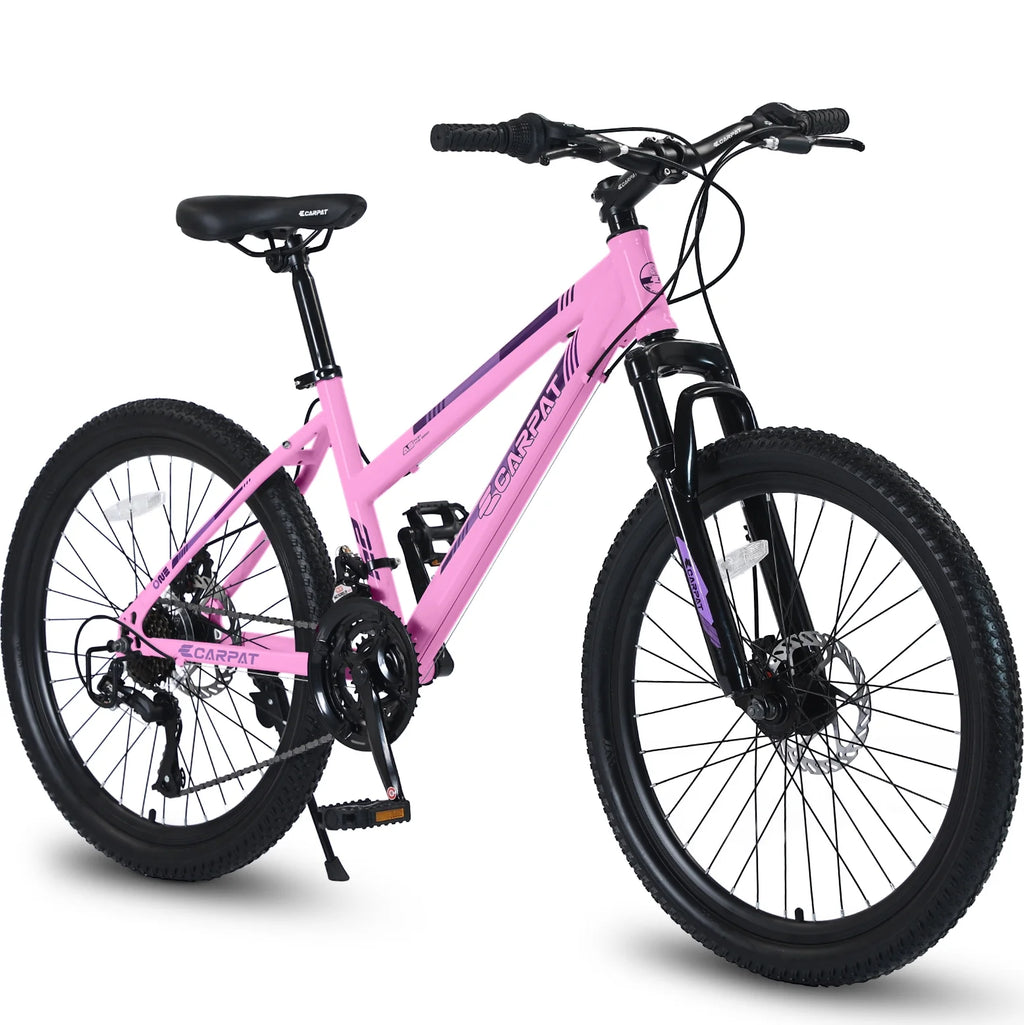 24 inch Kids Mountain Bike with Disc Brakes & 21 Speed U600993
