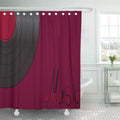 Black Vinyl Shower Curtain 66x72 inch O9945