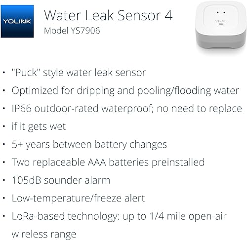 Smart Home Starter Kit: Hub & Water Leak Sensor 4-Pack W408