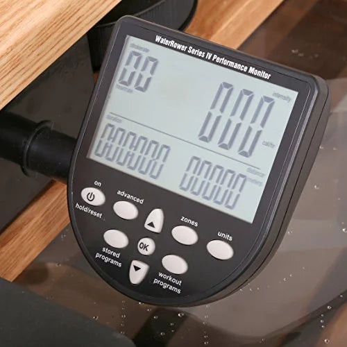 Natural Ash Wood Rowing Machine with S4 Monitor R10444