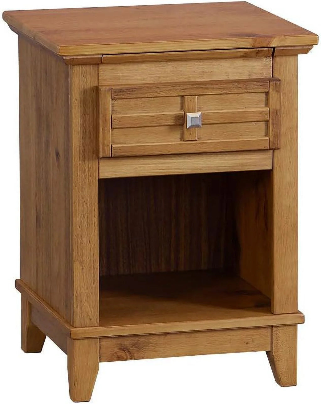 Rustic Wood Nightstand End Table with Drawer G4750