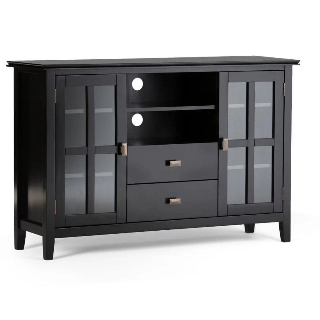 Black Wood TV Media Stand X6026