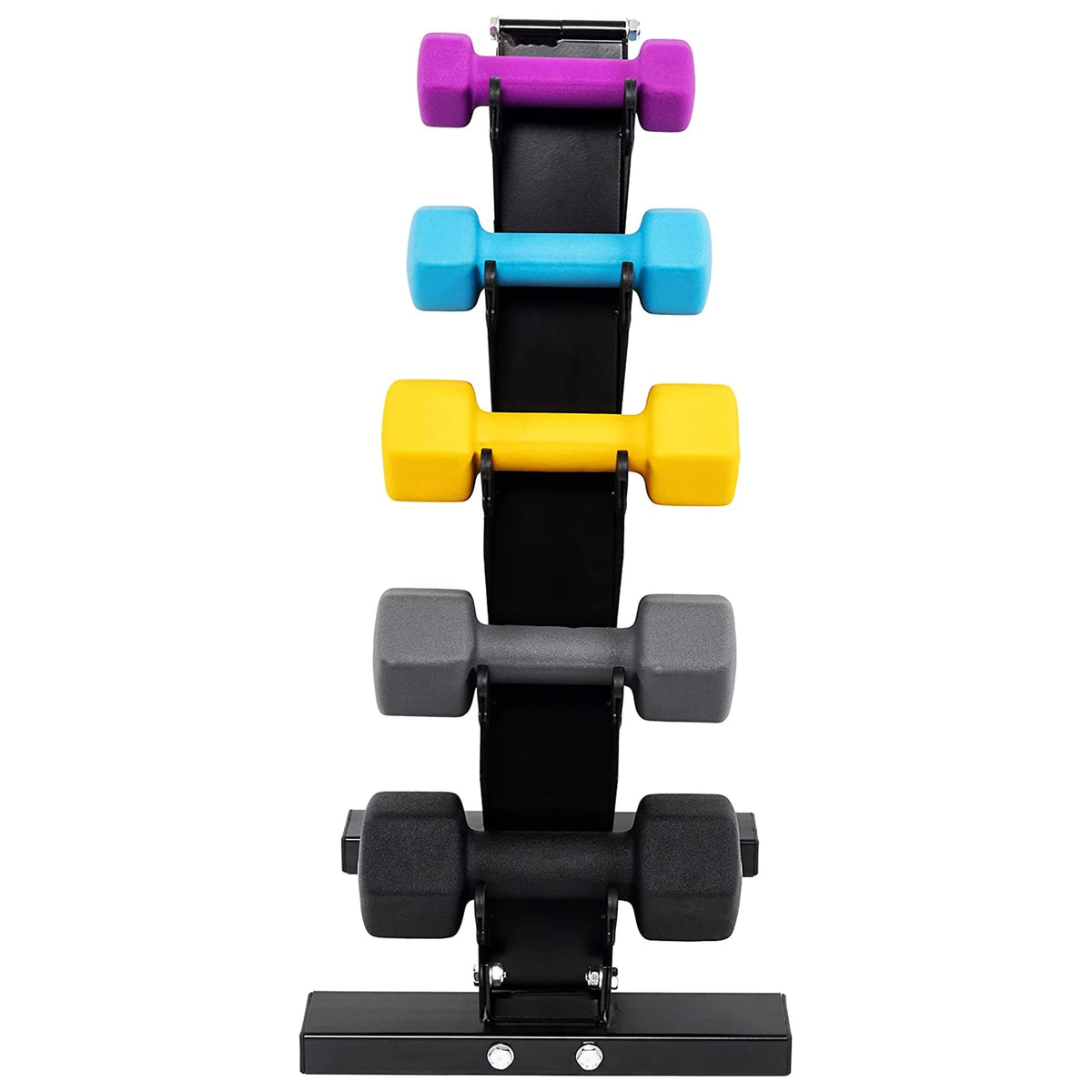 3, 5, 8, 10 & 12 Pound Dumbbell Weight Set with Stand N53527