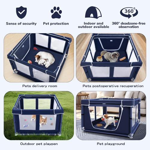 42 inch Pet Playpen with Zipper Door C6190