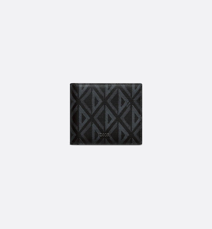 Bifold Wallet Black Canvas J7645