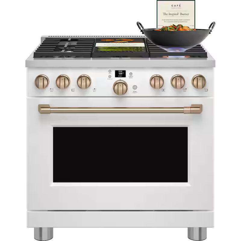 6 Burner Smart Slide-In Gas Range with Air Fry and Convection Y165008
