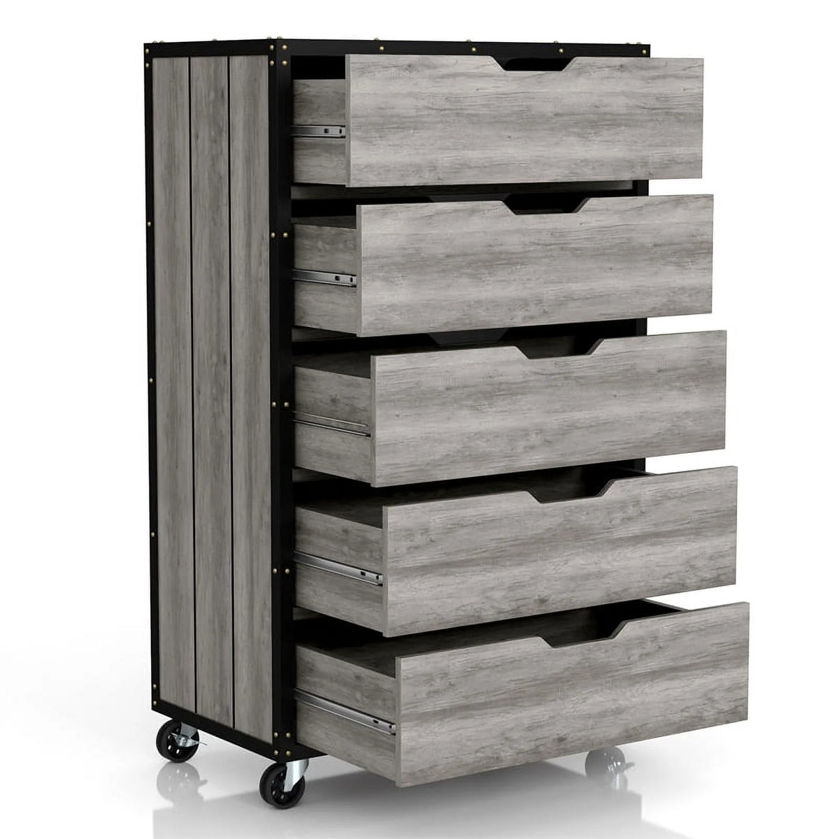 Wood 5-Drawer Dresser O332