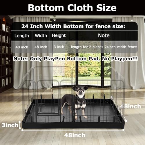 32" H 8 Panels Dog Playpen with Storage Bag F992562