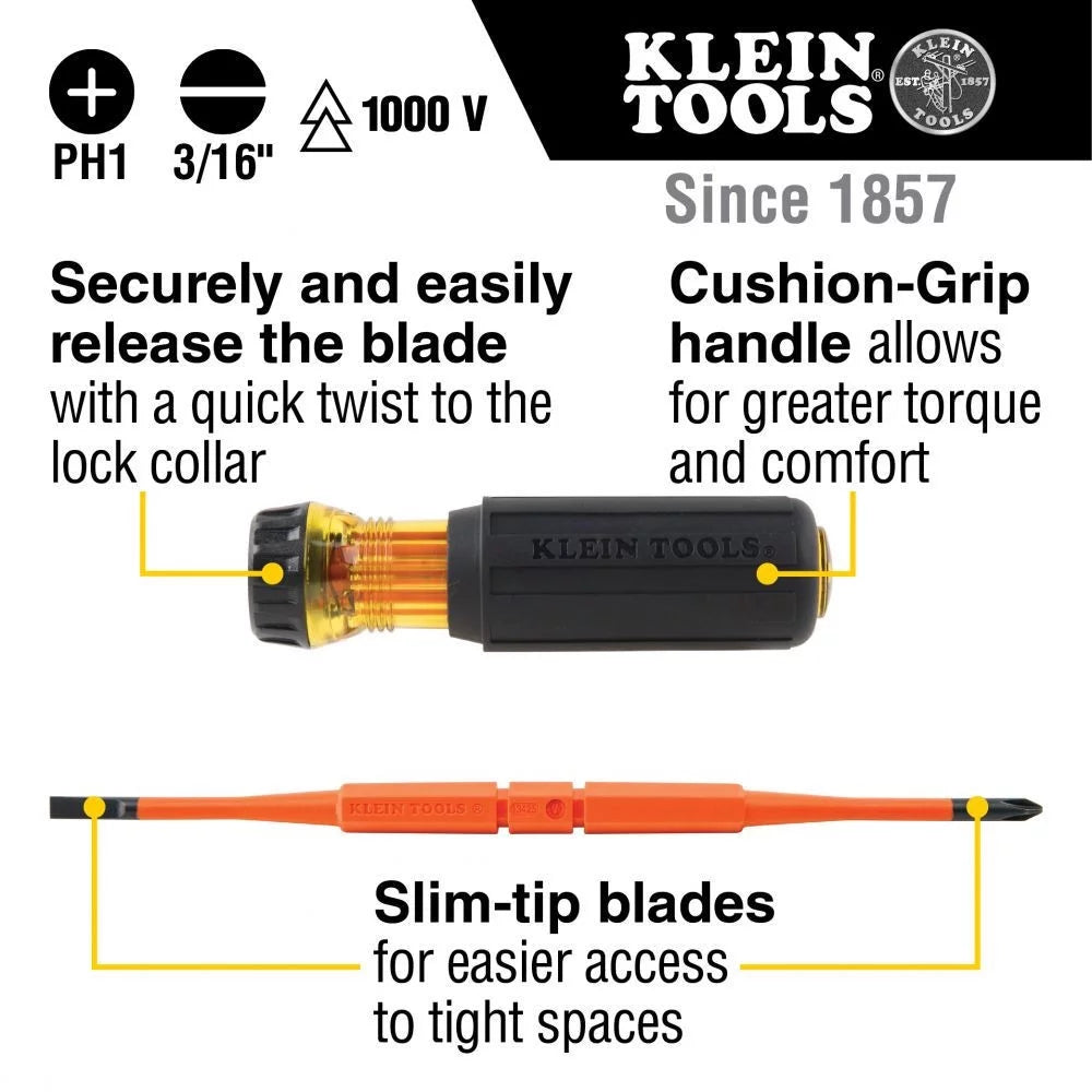 2-in-1 Insulated Screwdriver D6660