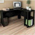Black L-Shaped Computer Corner Desk H72070