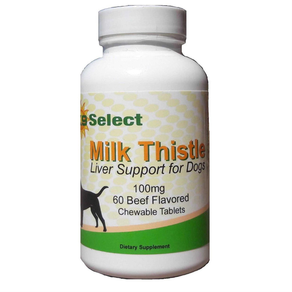 Milk Thistle for Dogs 100mg 60 Beef Flavored Tablets X754229