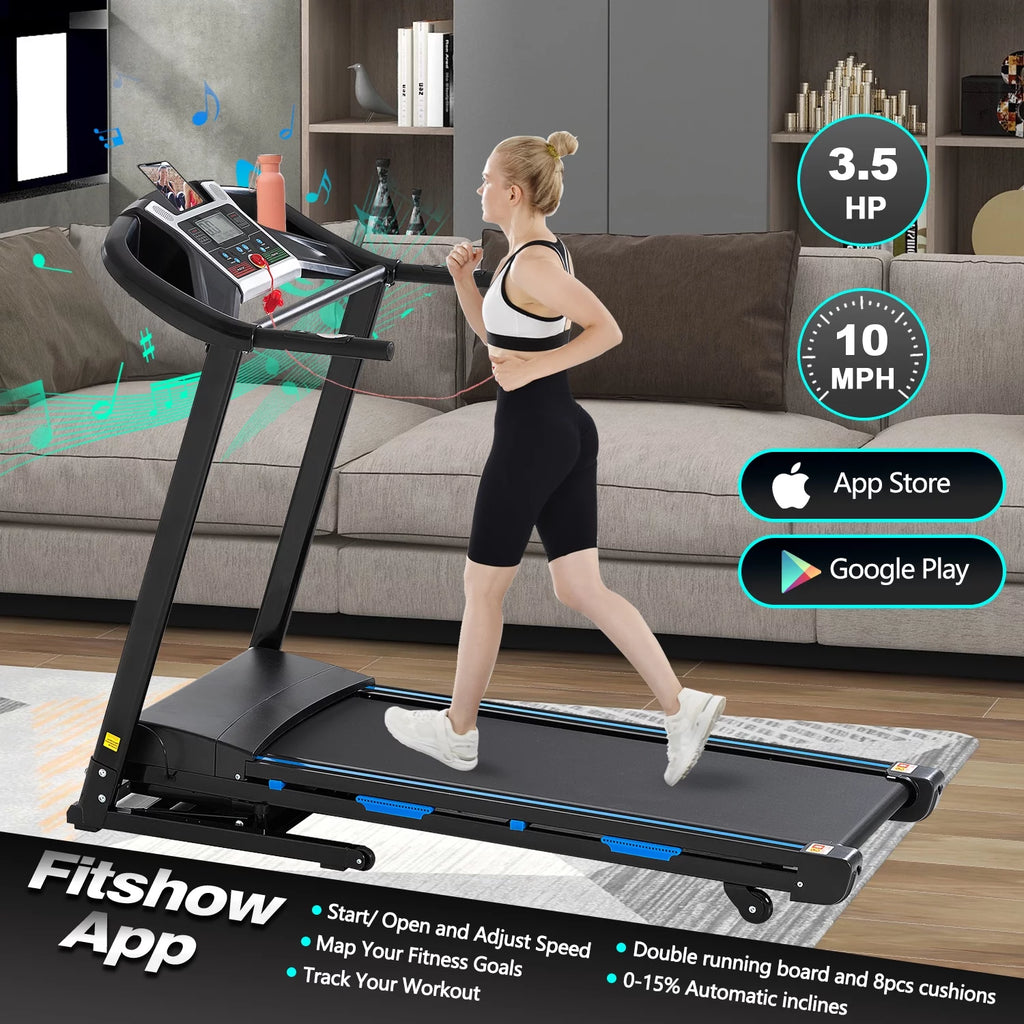 Folding Electric Treadmill with Incline Q821