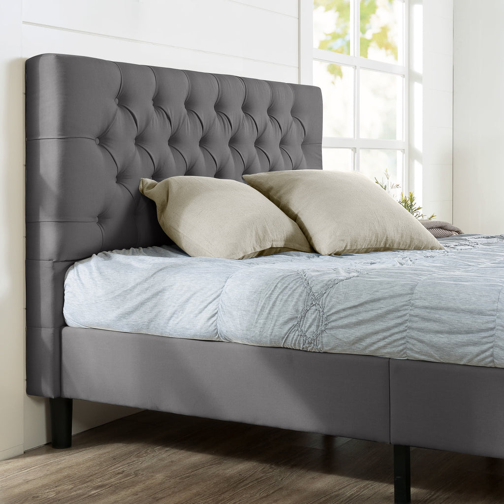 Queen Upholstered Platform Bed Frame J306631