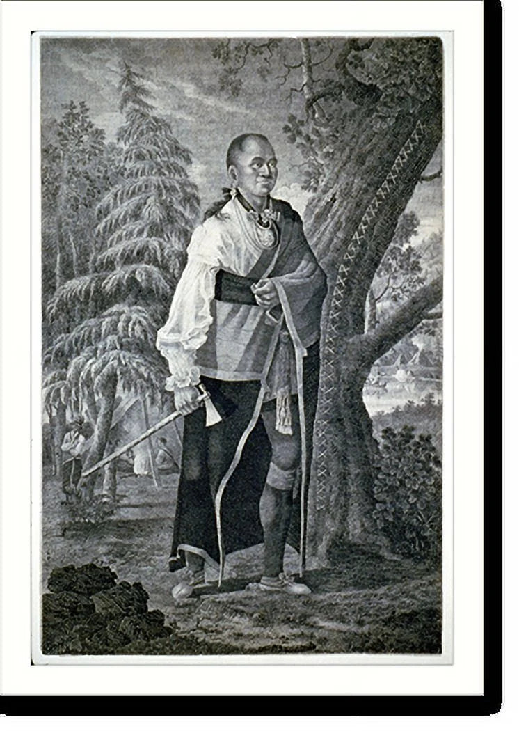Framed Print Portrait of Mohawk Chief L42808