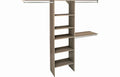 7 To 10 Foot Wide Closet System Kit Grey C630452