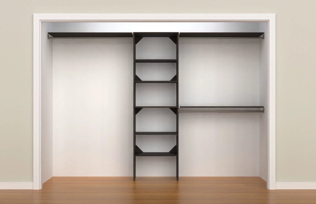 7 To 10 Foot Wide Closet System Kit Grey C630452