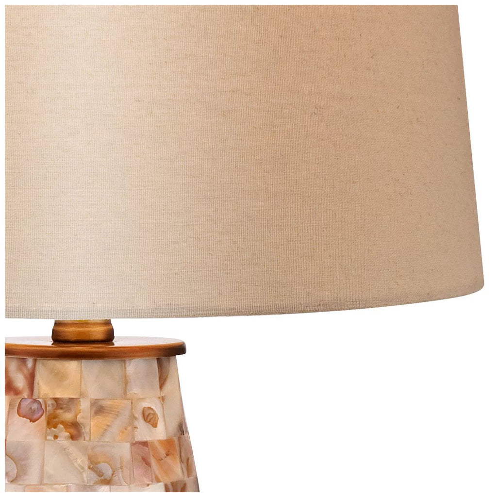 26 1/2" High Mother of Pearl Tile Vase Table Lamp T7546