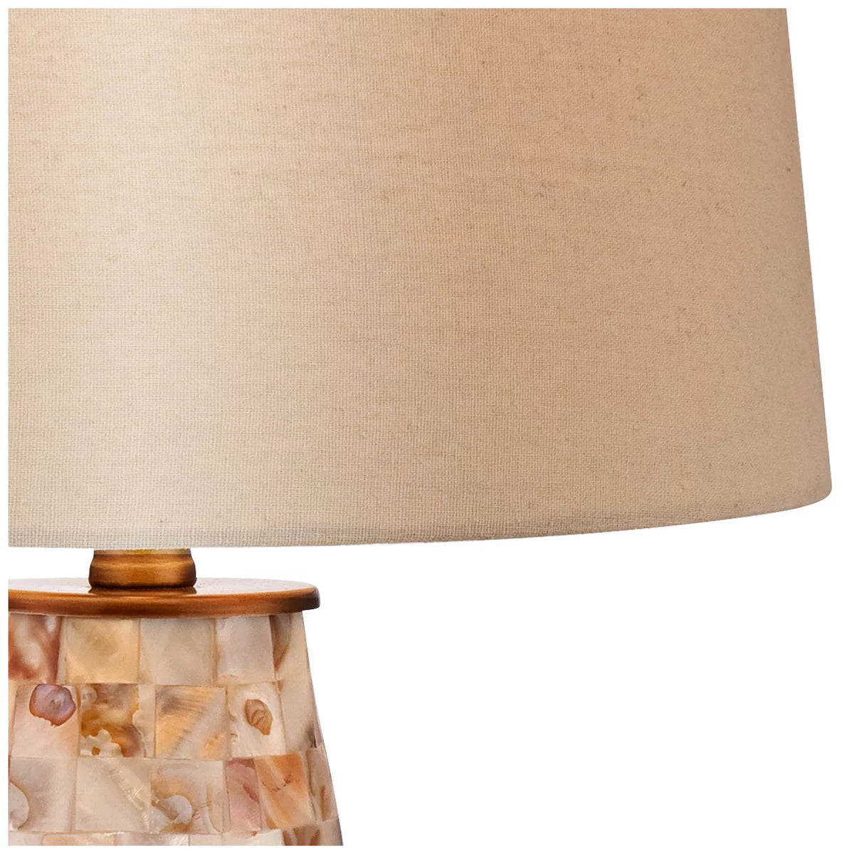 26 1/2" High Mother of Pearl Tile Vase Table Lamp T7546