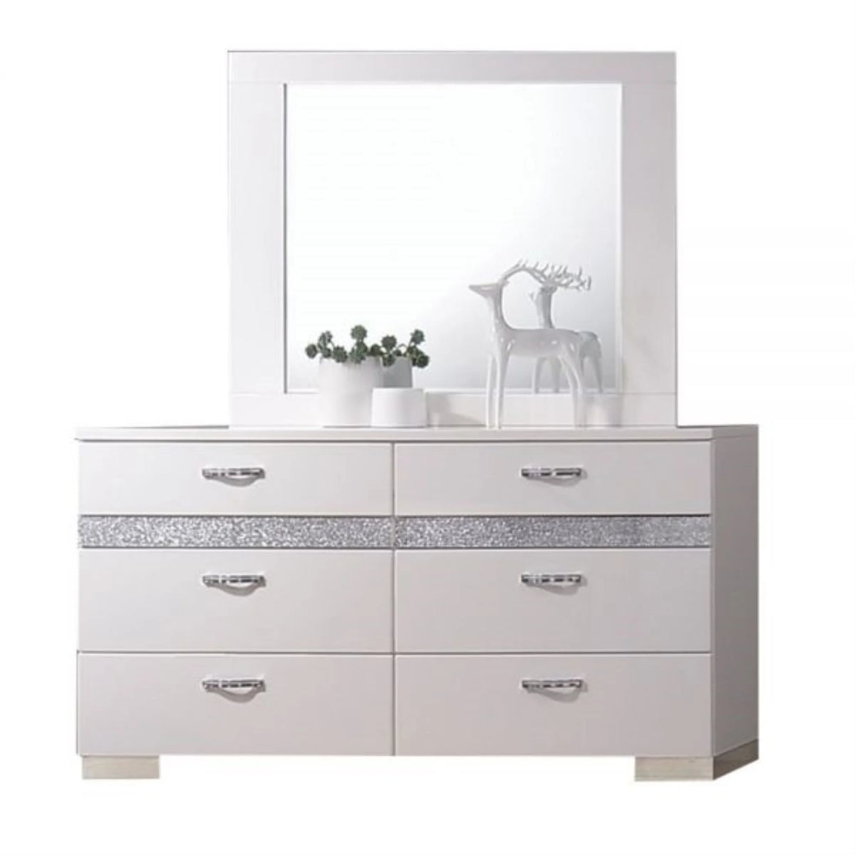 White High Gloss Dresser Z966226