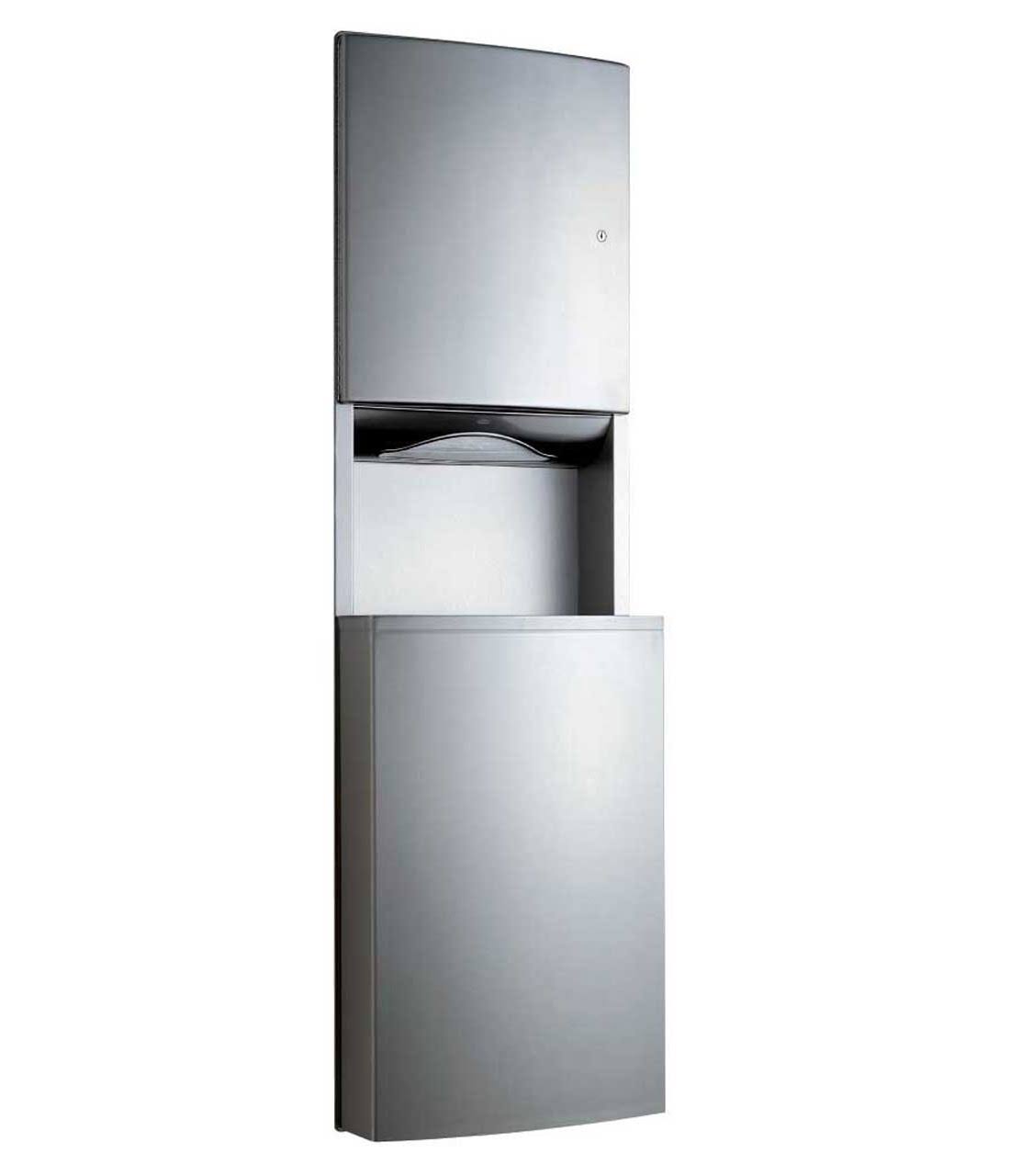 Recessed Paper Towel Dispenser Waste Receptacle T766