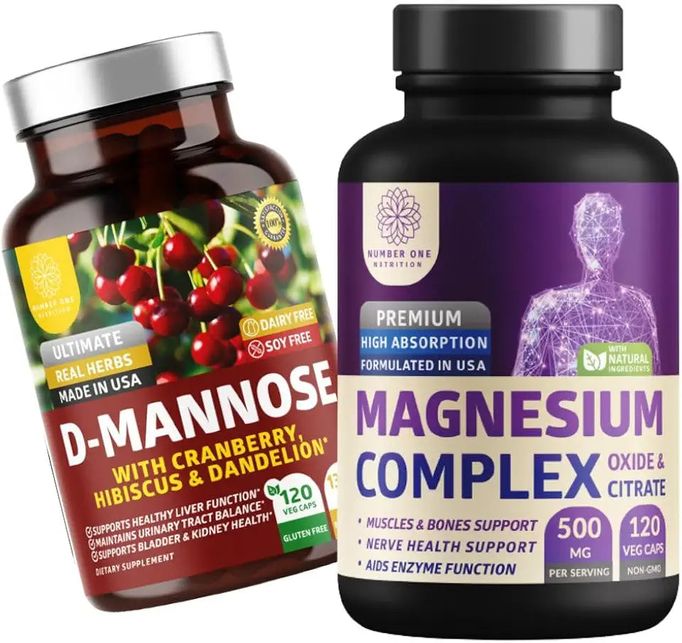 Magnesium Complex and D-Mannose 2 Pack J312