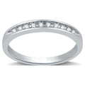 1/10 Carat Round Diamond Sterling Silver Band K2633