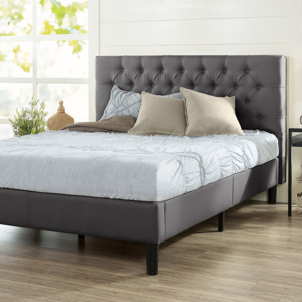 Queen Upholstered Platform Bed Frame J306631