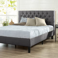Queen Upholstered Platform Bed Frame J306631