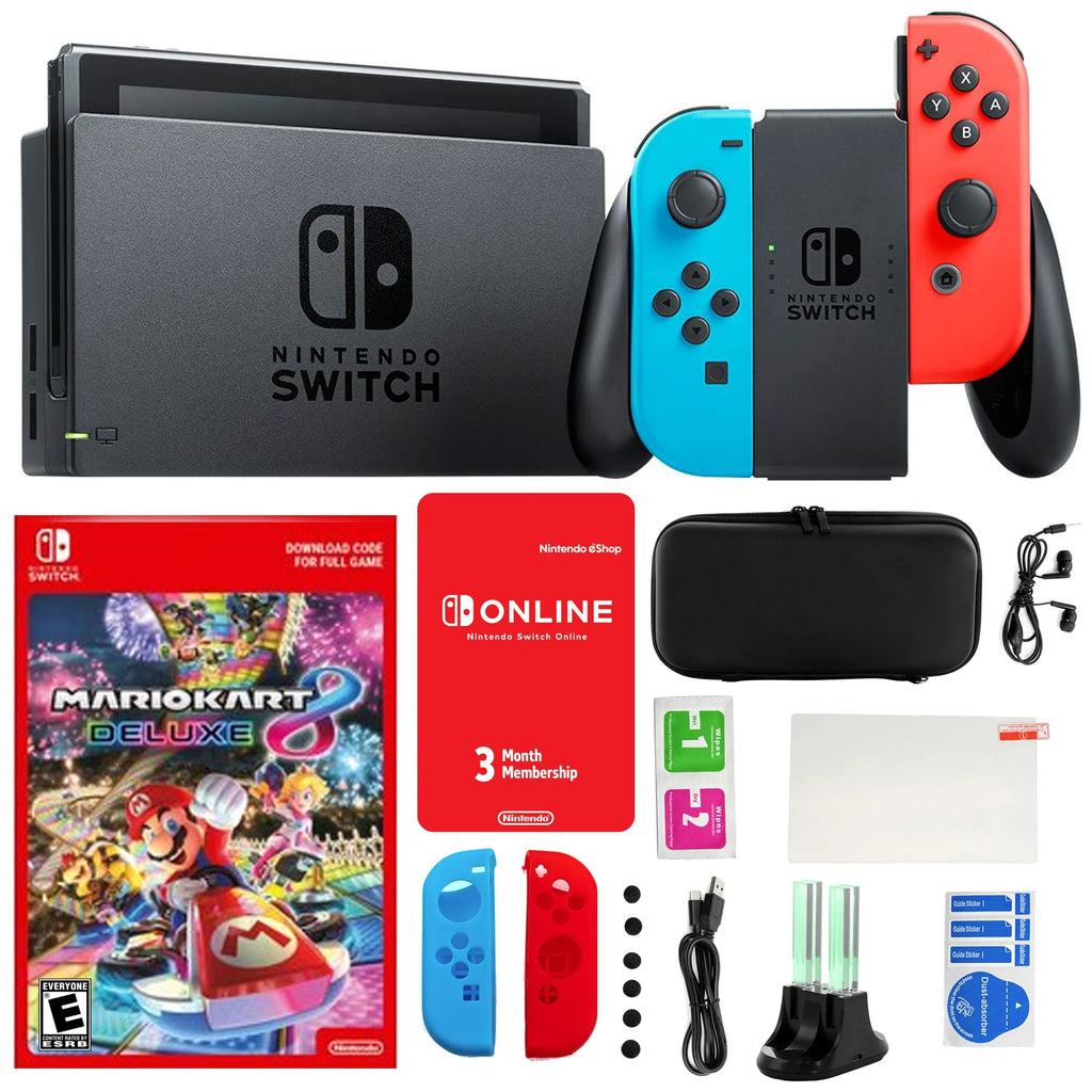 Neon Mario Kart 8 Bundle with Accessories K78323