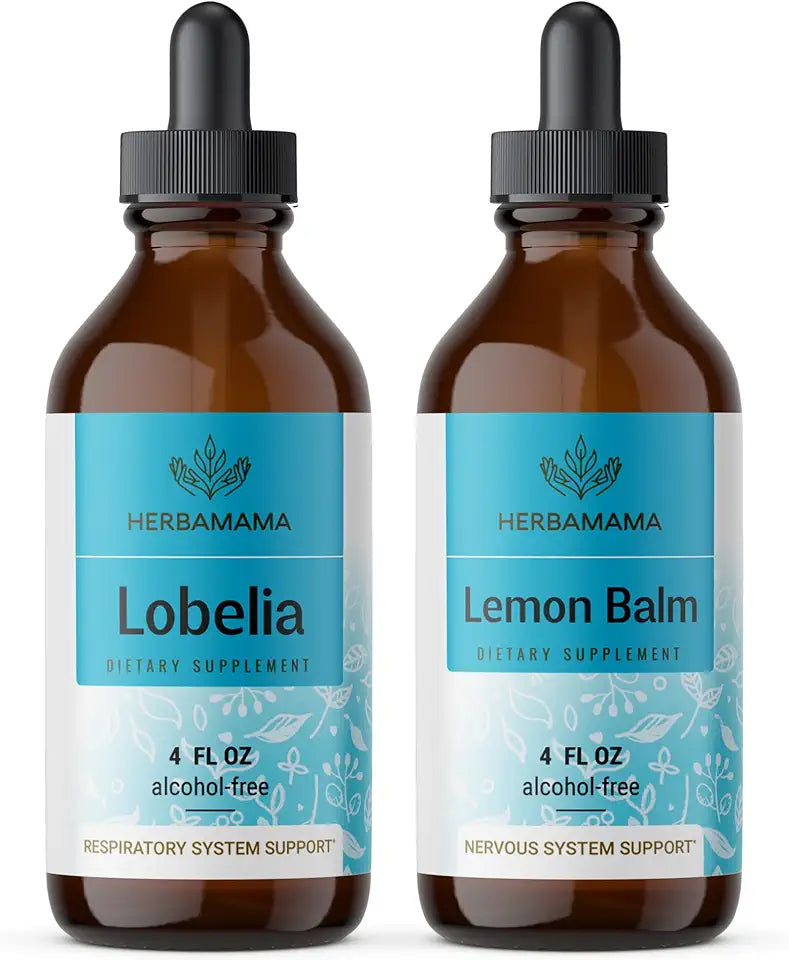 Lobelia Extract and Lemon Balm Tincture 4 fl oz 2 Pack N398398
