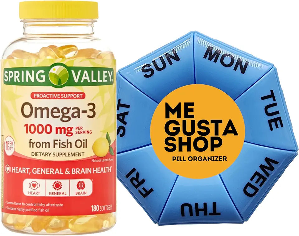 Omega-3 Fish Oil Soft Gels 1000 mg 180 Count D72181