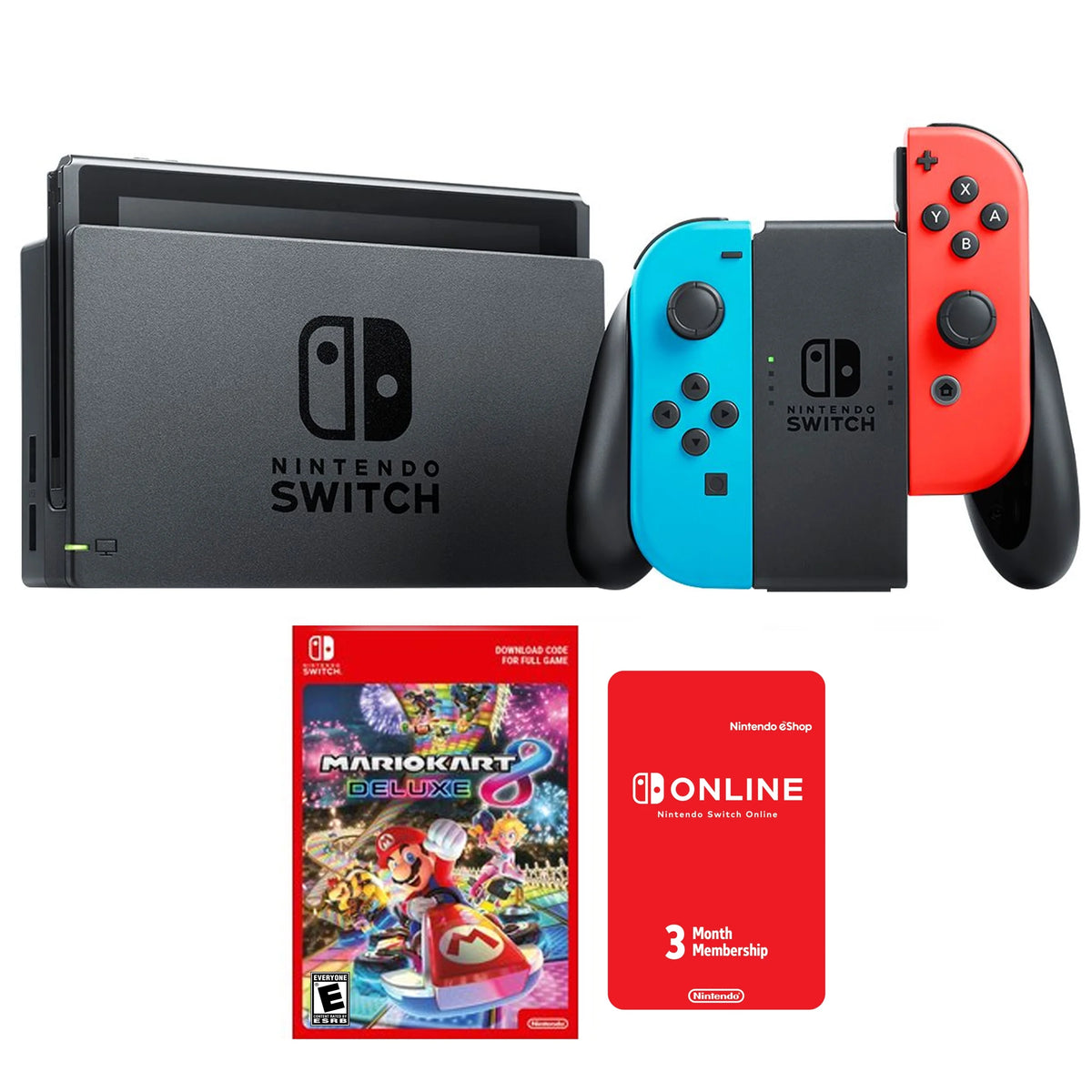 Neon Mario Kart 8 Bundle with Accessories K78323