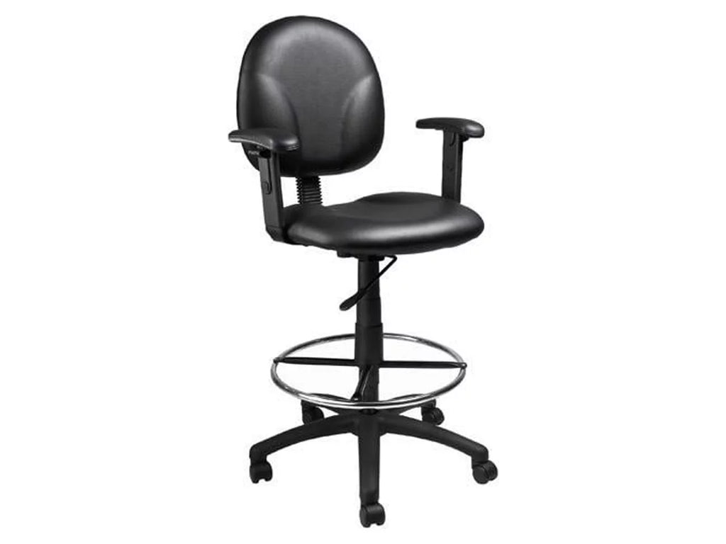 Black Adjustable Drafting Stool F78866