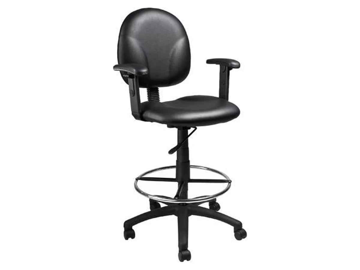Black Adjustable Drafting Stool F78866