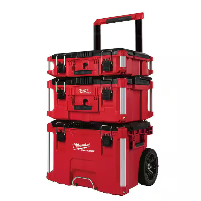 22 in. Rolling Tool Box and Large and Medium Tool Box Q543