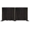 8'x20' Pipe and Drape Backdrop Kit with Black Drape Fabric G9890