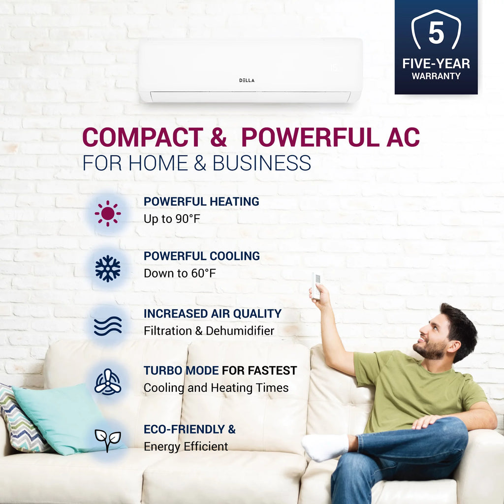 18000 BTU Wifi Enabled Mini Split Air Conditioner & Heater T751